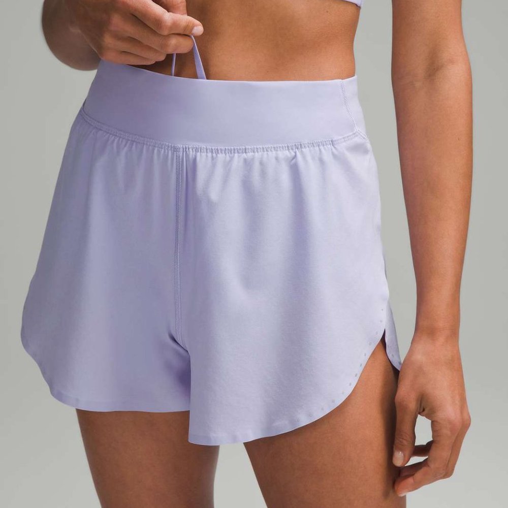 NWT lululemon Fast and Free Reflective High-Rise Classic-Fit Short 3"